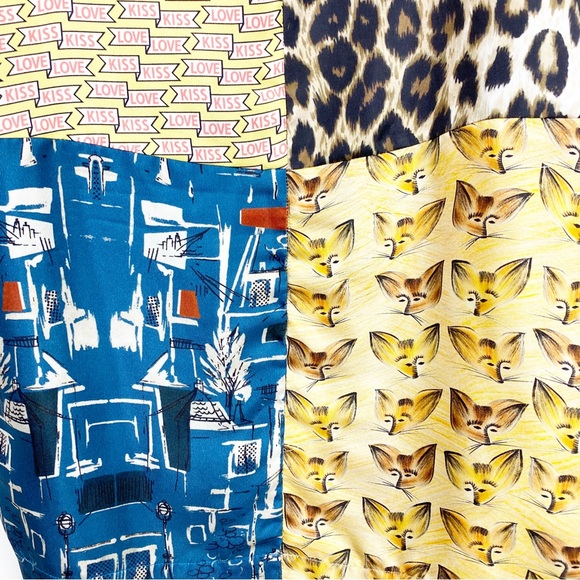 RTW Charleston | Unique Custom Patchwork Silk Dress - Picture 4 of 9